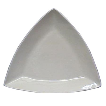 12.5 In. Triangle Plate - Eggshell, 6PK